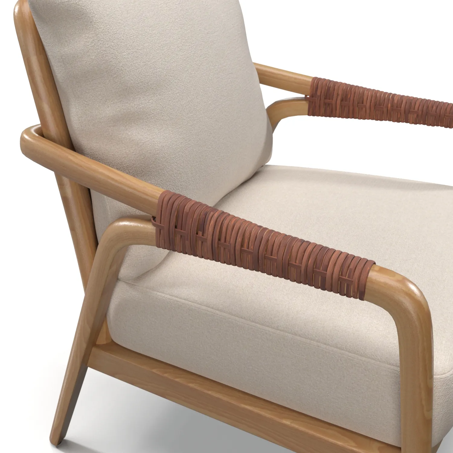 Knot Lounge Chair PBR 3D Model_05